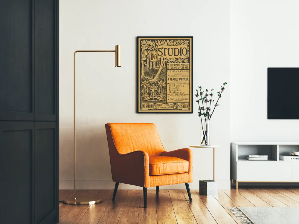 Affiche vintage Studio - magazine d'art illustré