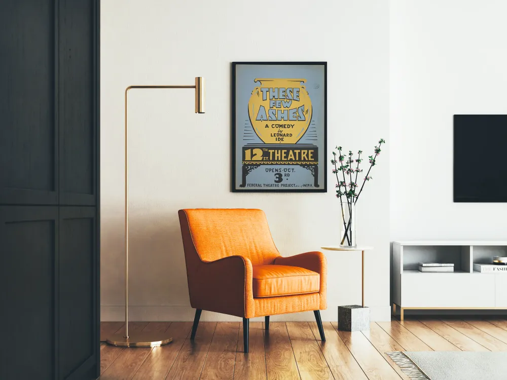 Affiche vintage 'These Few Ashes' pour décoration murale théâtre