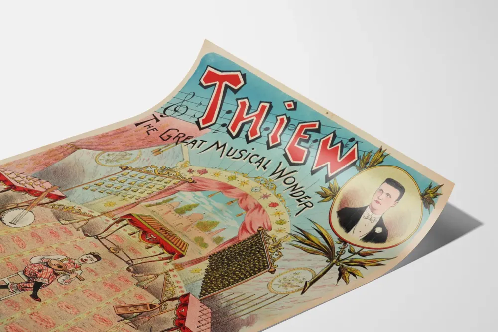 Affiche Vintage Thiew Great Musical Wonder Décoration Murale