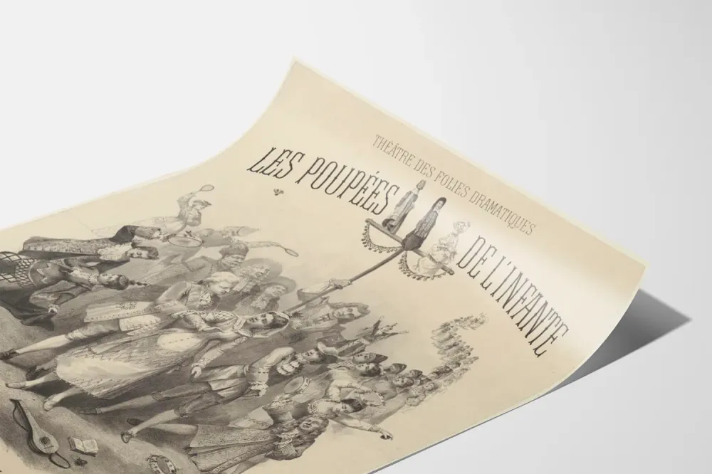 Affiche Vintage Théâtre - Les Poupées de l'Infante