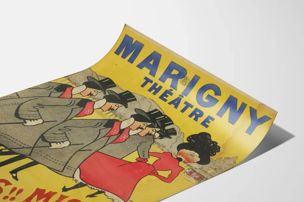 Affiche Vintage Théâtre Marigny - Miss Miss Revue