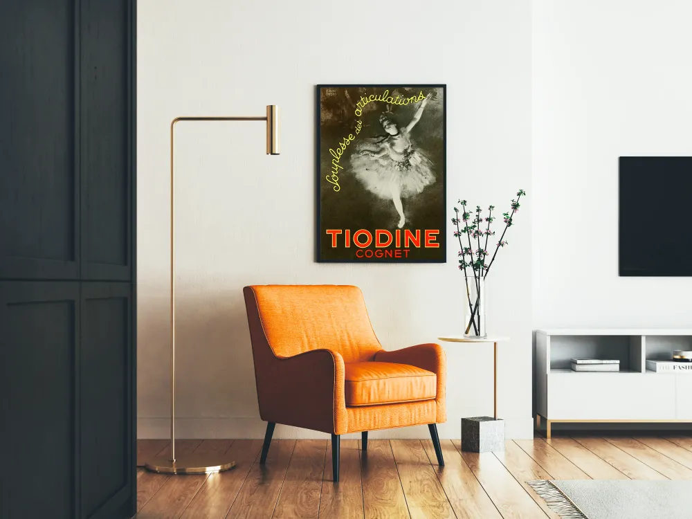 Affiche vintage Tiodine Cognet danseuse inspirée de Degas