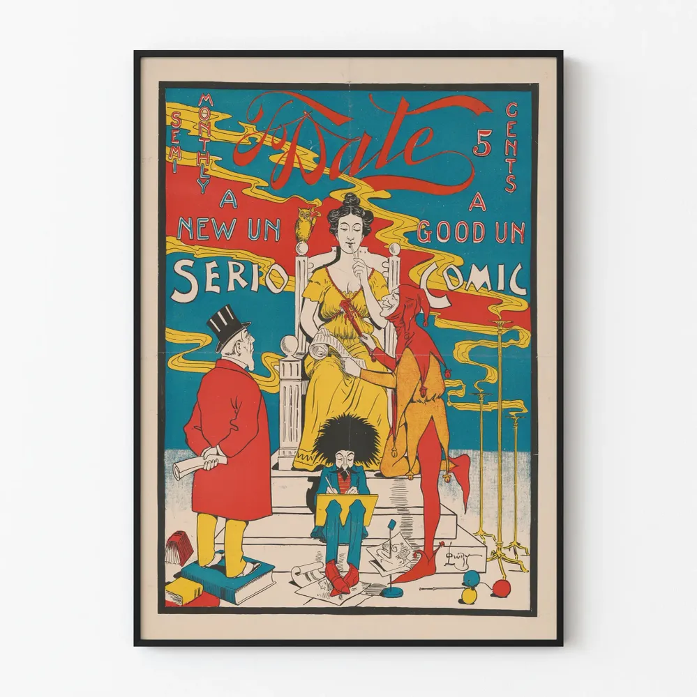 Affiche Vintage To-Date Sérieuse et Comique