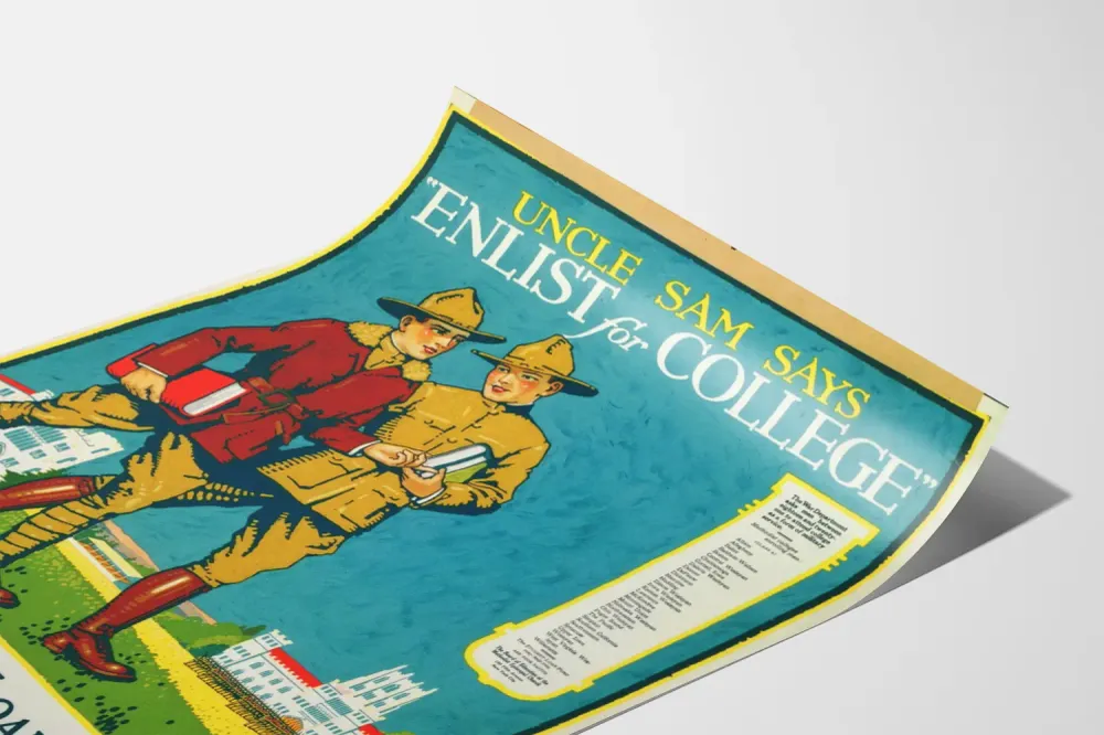 Affiche vintage Uncle Sam Student Loan Fund pour étudiants