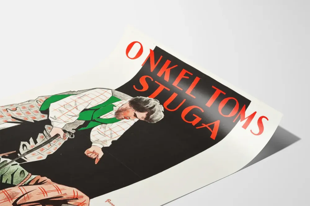 Affiche Vintage Uncle Toms Stuga Décoration Murale