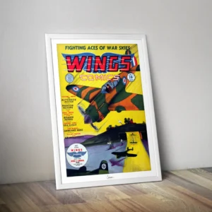 Affiche Wings Comics Publiée Fiction House - Poster comics 1941