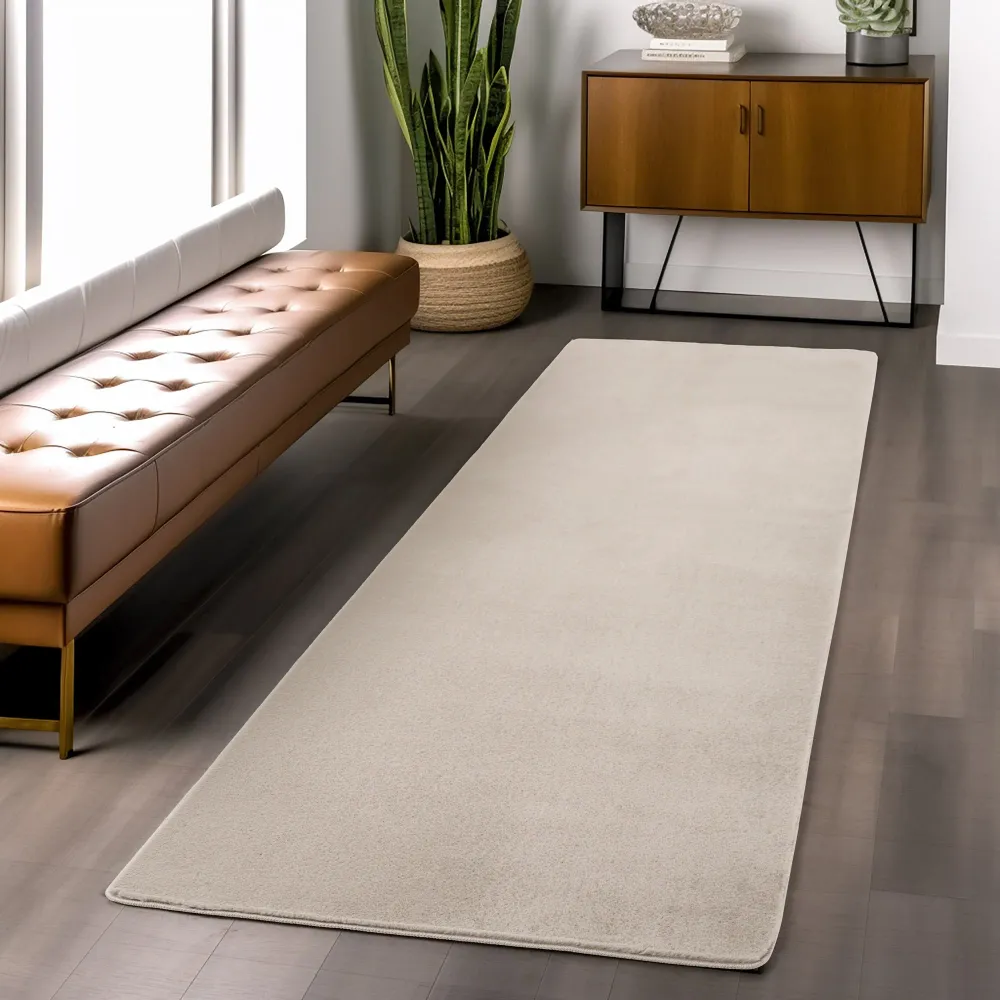 ALBA - Tapis Crème à Poils Courts Doux - ALB1400CRE