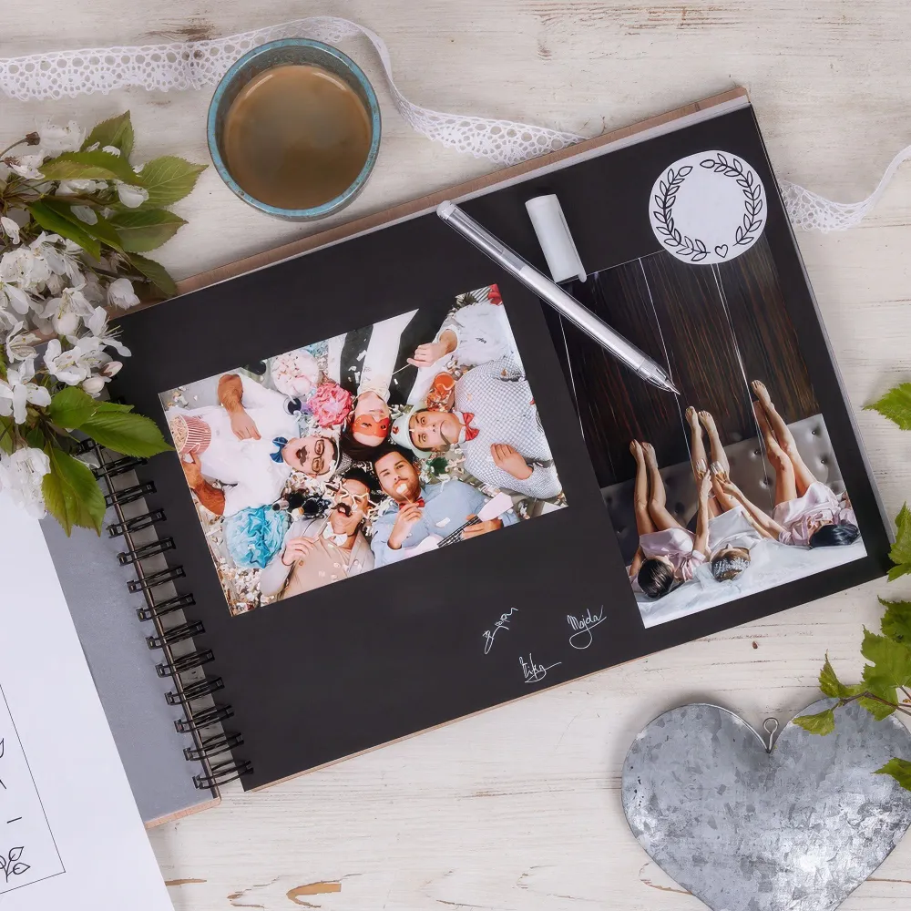 Album photo en bois, décor Elsa