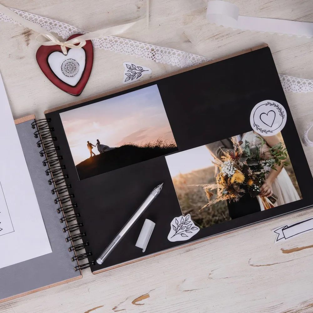 Album photo en bois, décor Elsa