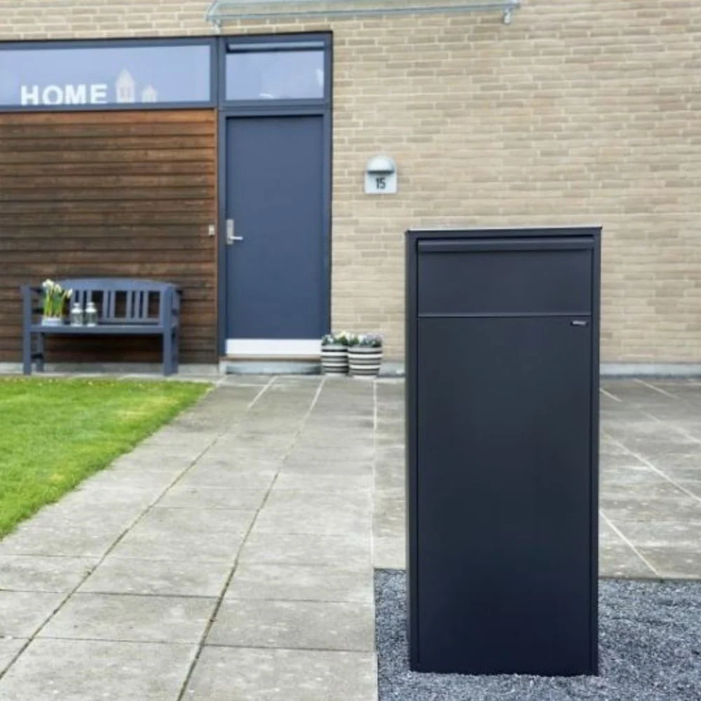 Boîte aux lettres Colis Allux 800 Noir Retrait inversé