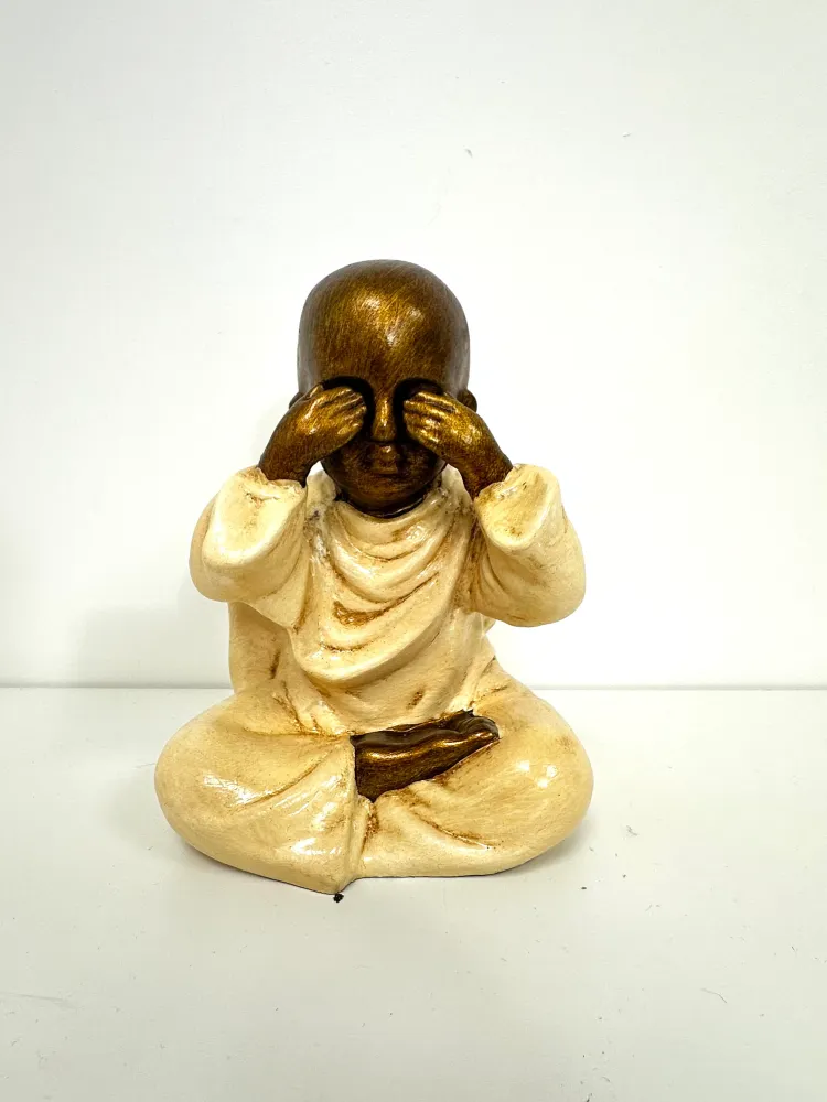 Statue moine “Main sur les yeux” AM Boutiques