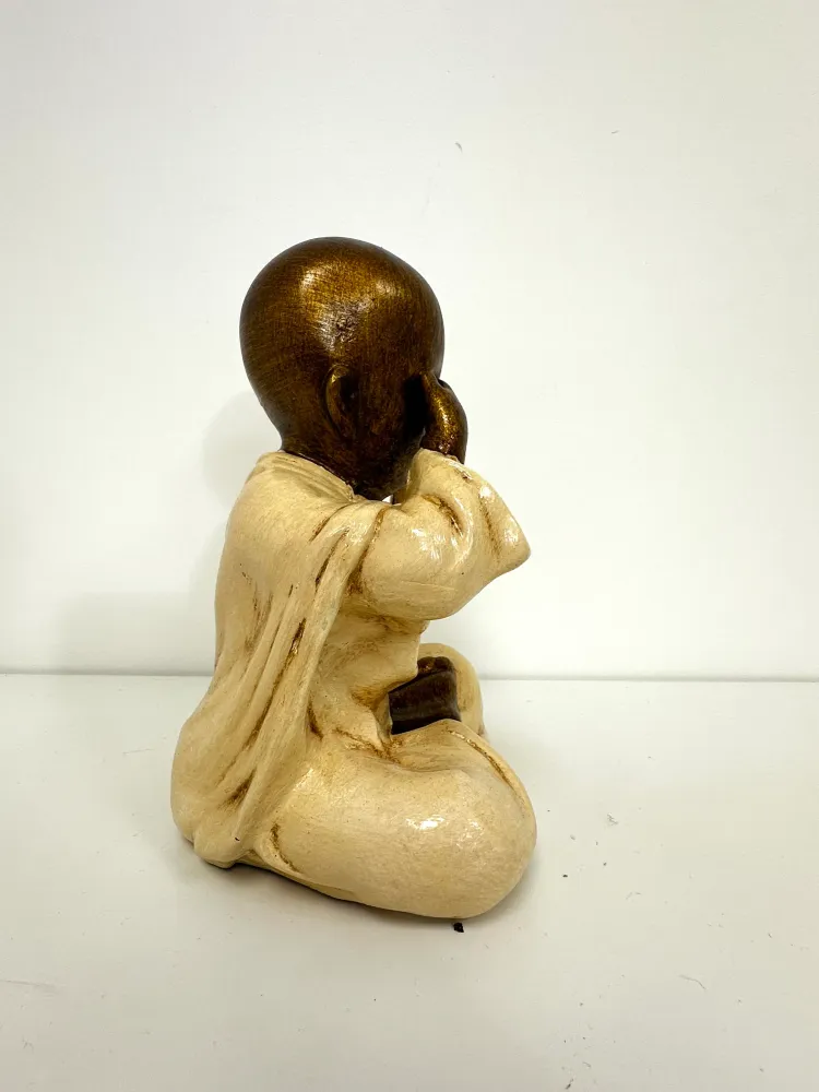 Statue moine “Main sur les yeux” AM Boutiques