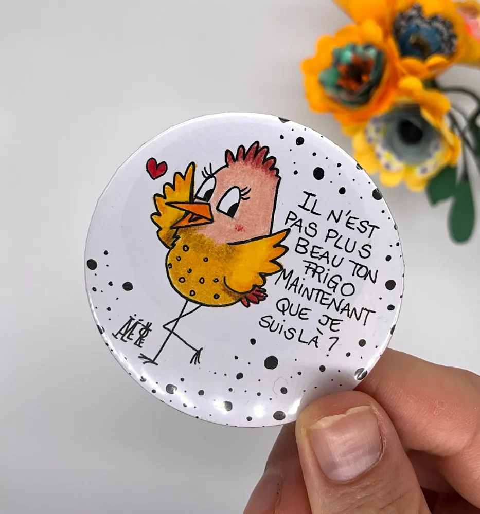 Magnet Humoristique - Aimant Frigo Unique - Momo- Amélie Pomélo