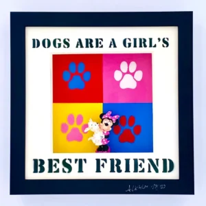 Andreas Lichter Les chiens sont les meilleurs amis des filles colorés