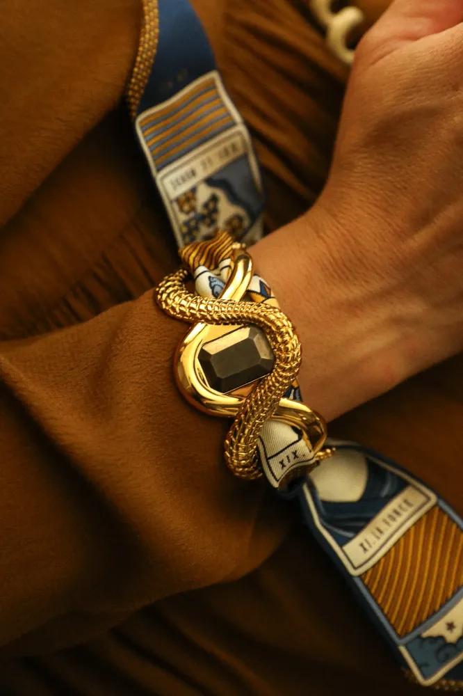Manchette Caïman avec Pyrite, Hiver N°25 ANNÉE
