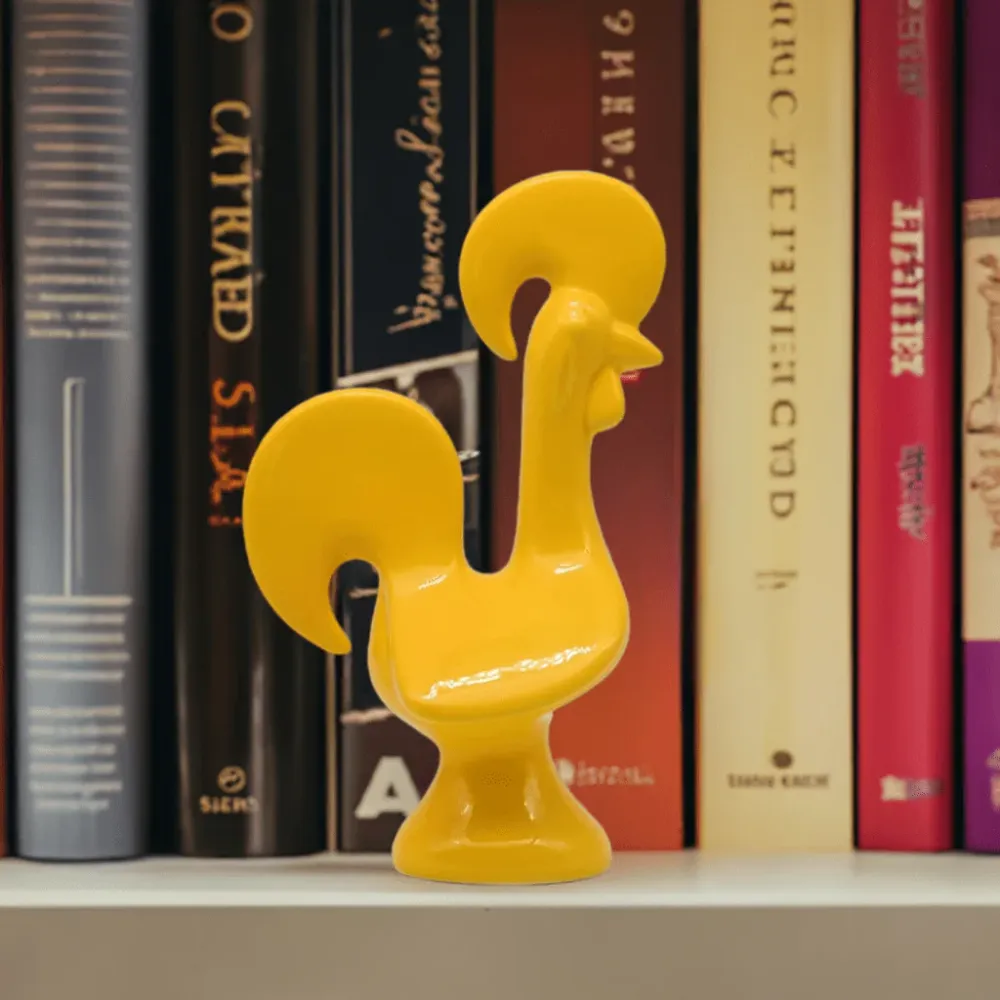Coq portugais en céramique - Jaune ANRO