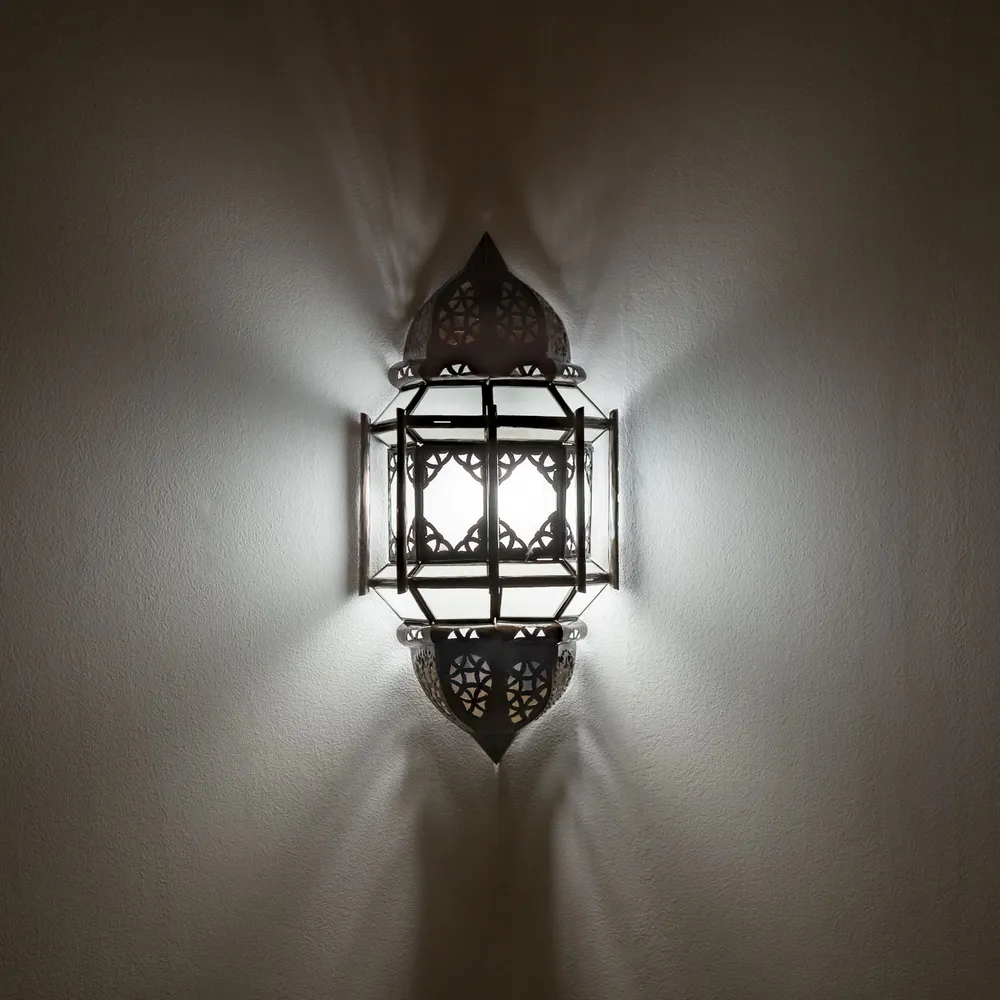 Applique marocaine fer forgé et cristal Nadif