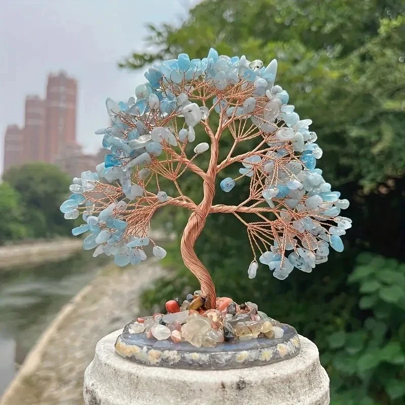 Arbre de Vie en Aigue Marine