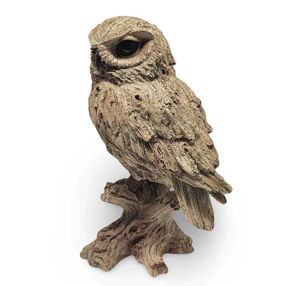 Déco Maison -Animal Spirituel -Hibou -Aspect Vieux Bois Arômes & Évasions