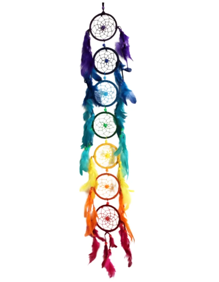 Déco Maison - Capteur de Rêves - 7 Chakras - 27"H Arômes & Évasions