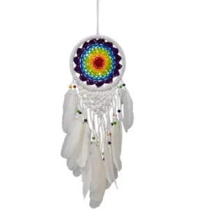 Déco Maison -Capteur de Rêves -Tissé -Chakra & Macramé Arômes & Évasions