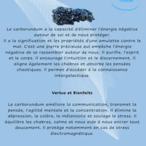 Fiche Descriptive -Pierres Précieuses & Cristaux -Carborundum Arômes & Évasions