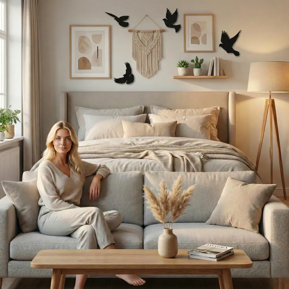 Art Mural en Métal - Oiseaux