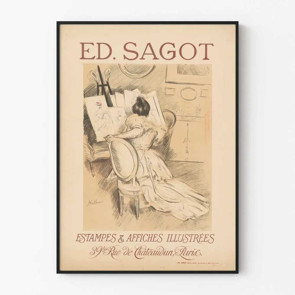 Affiche ancienne décoration murale Ed. Sagot Estampes & Affiches illustrées Artem Legrand