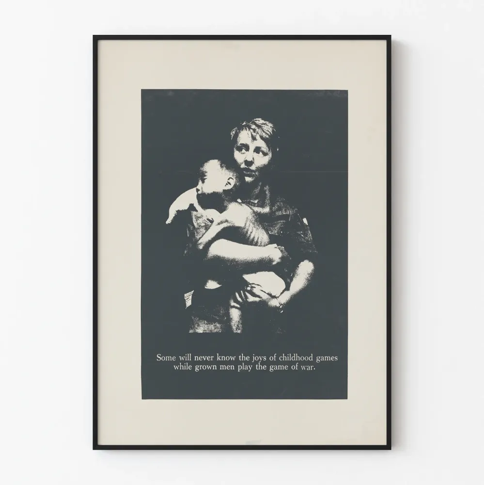Affiche artistique sur l'enfance et la guerre Artem Legrand