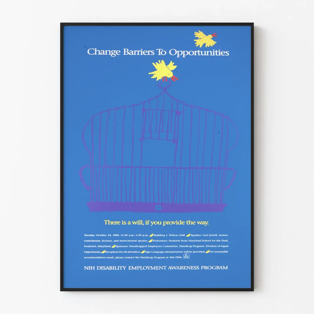 Affiche Change Barriers To Opportunities - Décoration Murale Motivante Artem Legrand