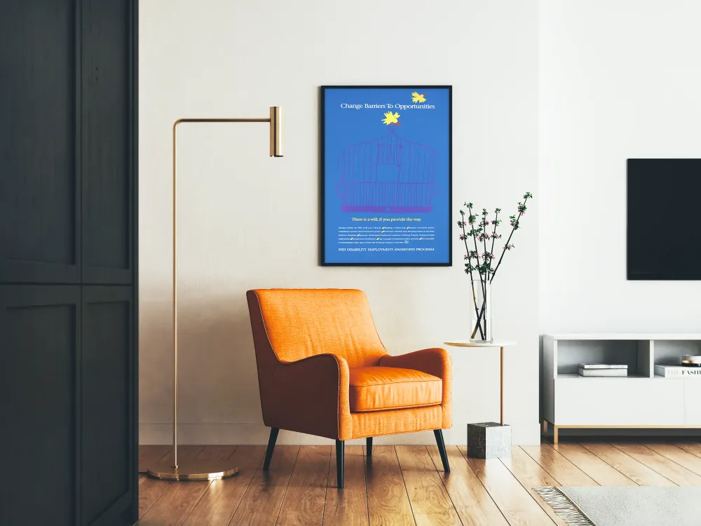 Affiche Change Barriers To Opportunities - Décoration Murale Motivante Artem Legrand