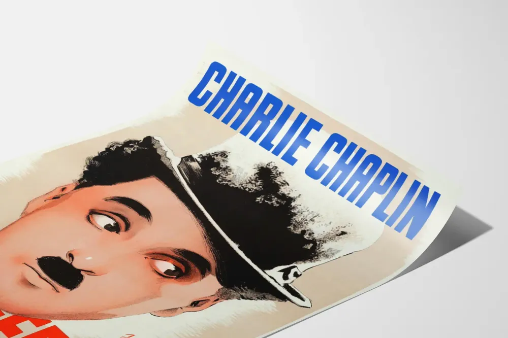 Affiche Charlie Chaplin - Guldfieber vintage décoration murale Artem Legrand