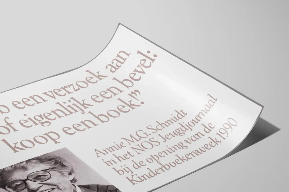 Affiche Citation Motivation Lecture Annie M.G. Schmidt 1990 Artem Legrand