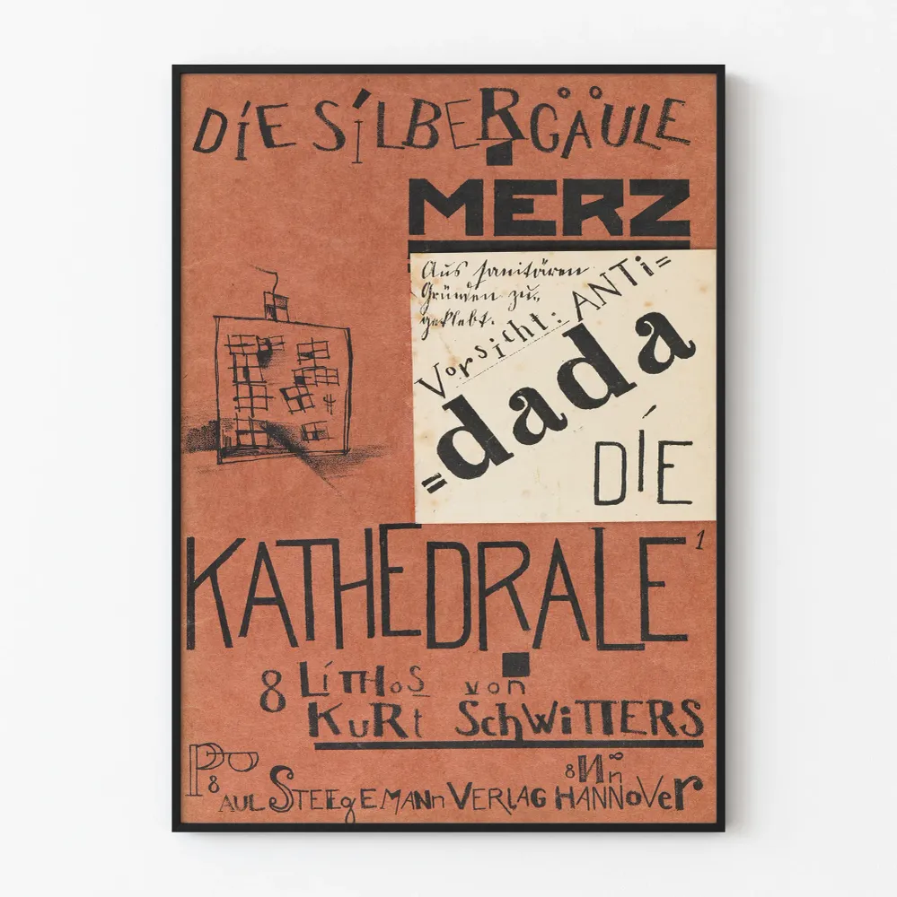Affiche Dada Die Silbergäule Merz - Décoration Murale Graphique Artem Legrand
