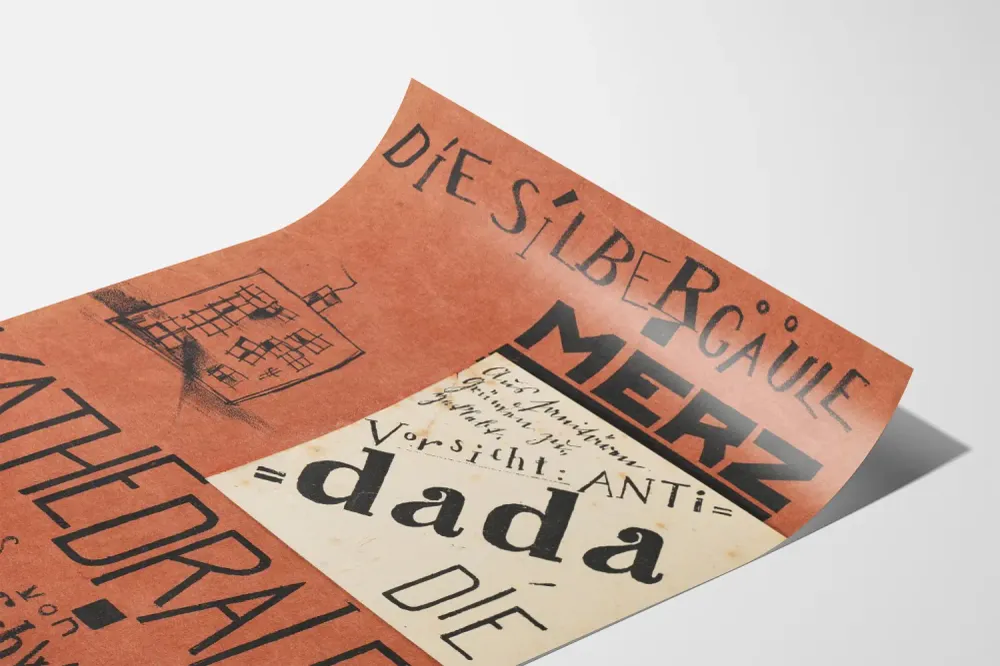 Affiche Dada Die Silbergäule Merz - Décoration Murale Graphique Artem Legrand