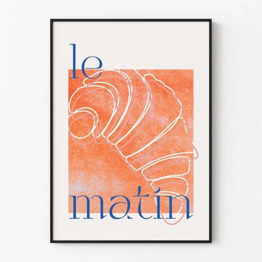 Affiche décoration cuisine - Croissant du Matin Artem Legrand
