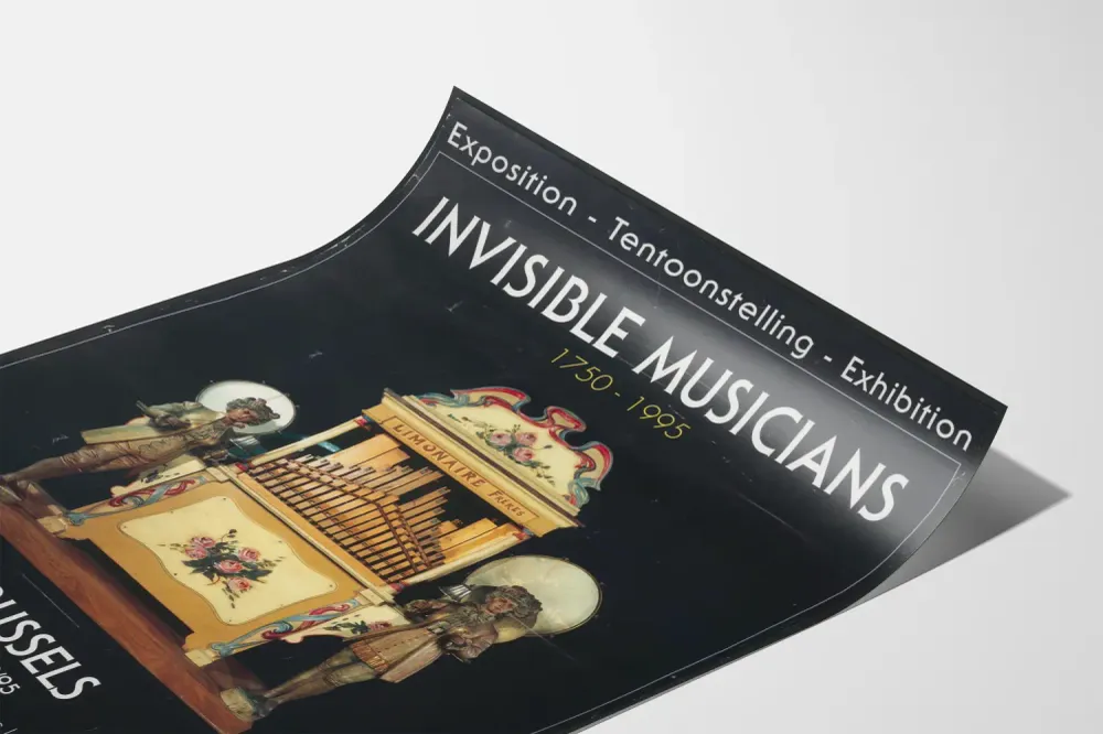 Affiche décoration murale exposition Invisible Musicians 1750-1995 Artem Legrand