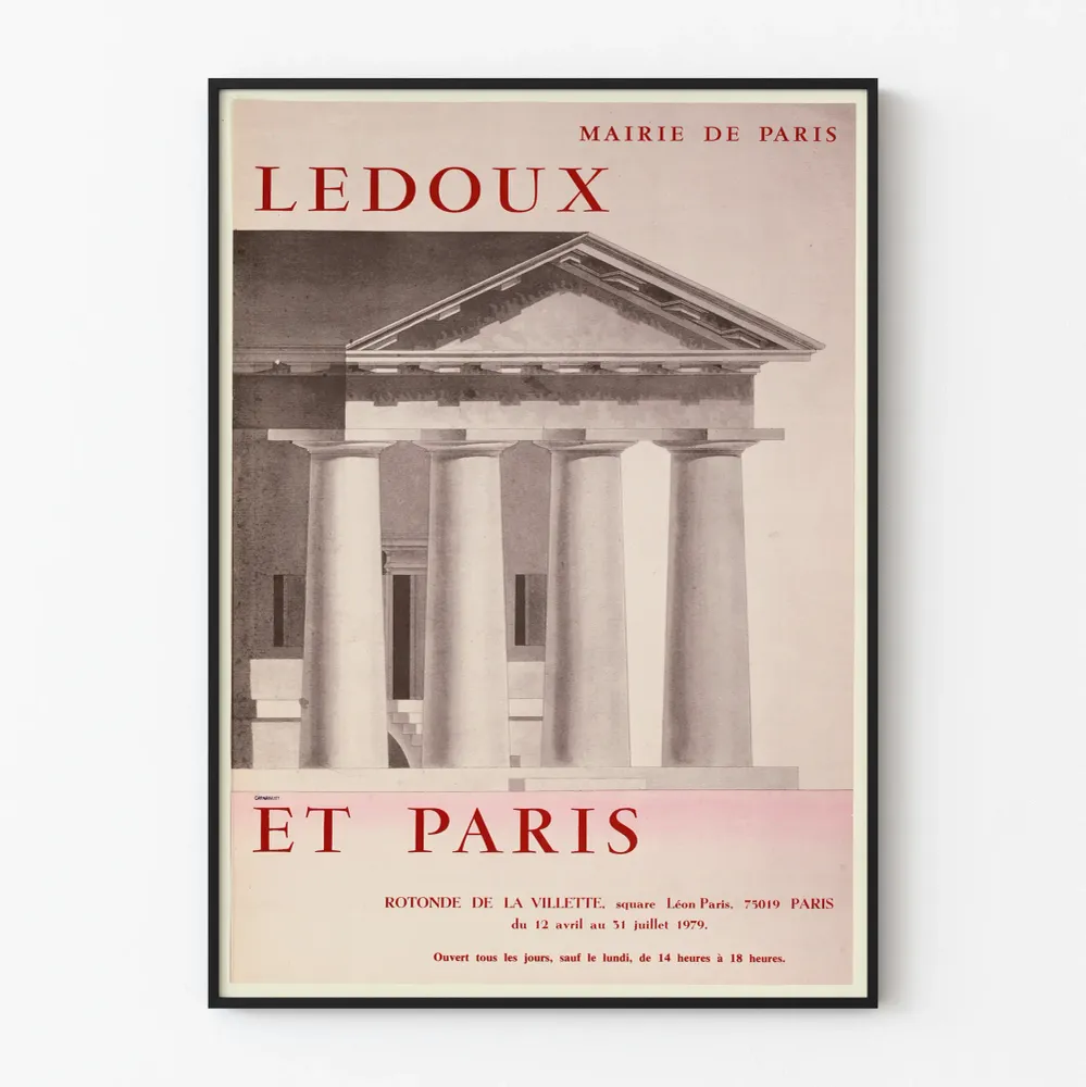 Affiche décorative Ledoux et Paris pour décoration murale historique Artem Legrand