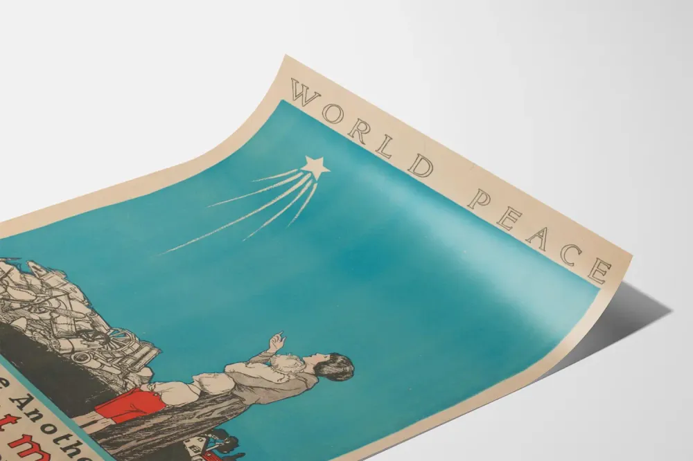 Affiche décorative World Peace - Message contre la guerre Artem Legrand