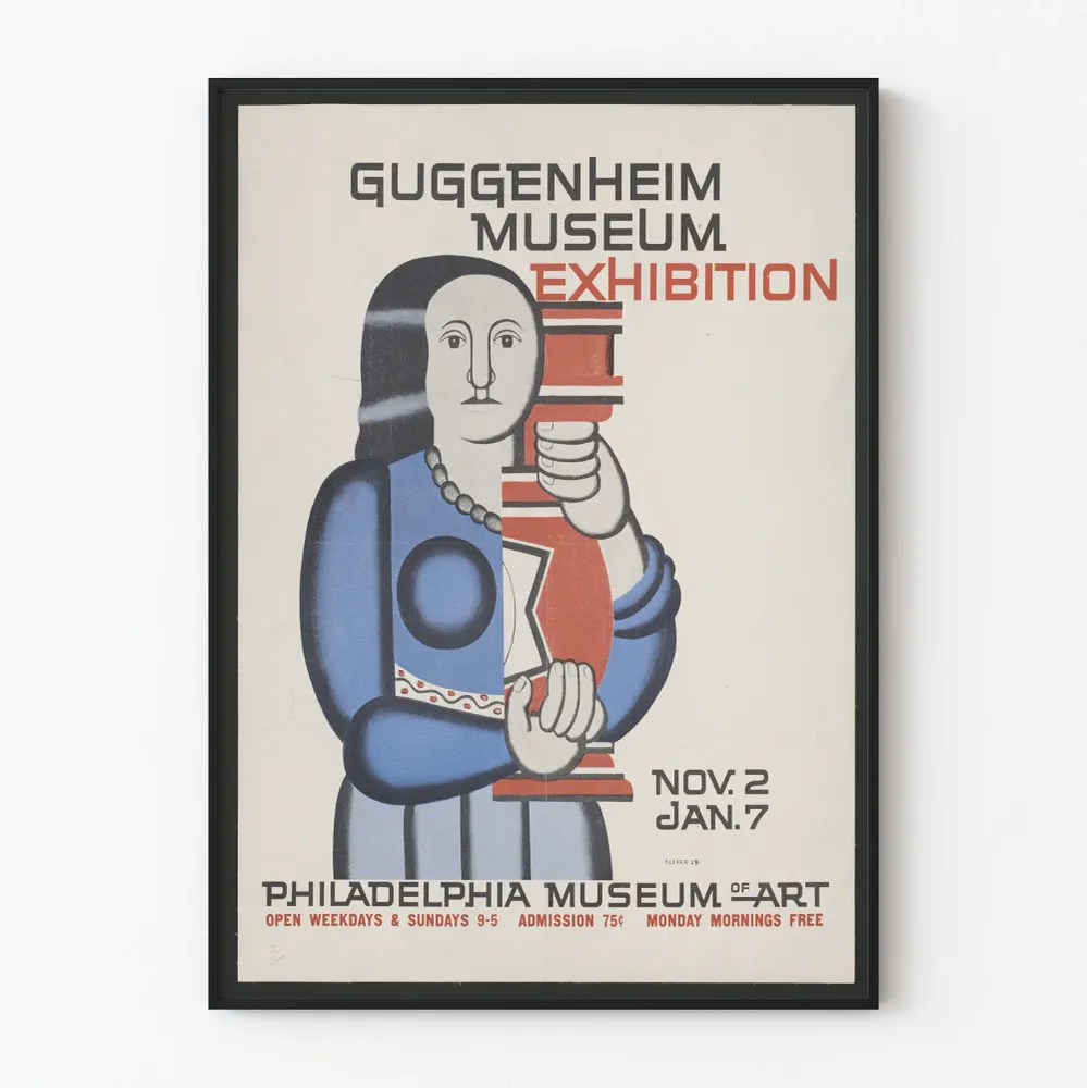 Affiche d'Exposition Guggenheim Museum au Philadelphia Museum Art Artem Legrand