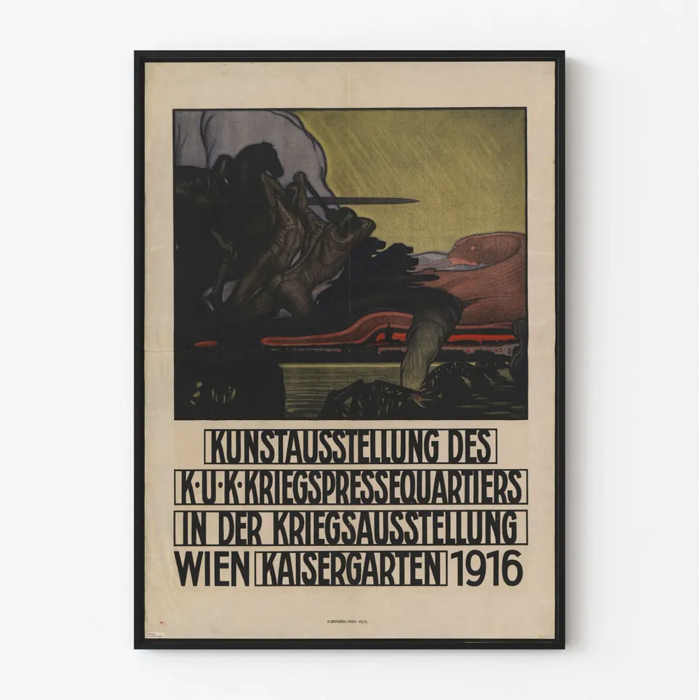 Affiche d'exposition de presse de guerre K.u.k – 1916 Artem Legrand