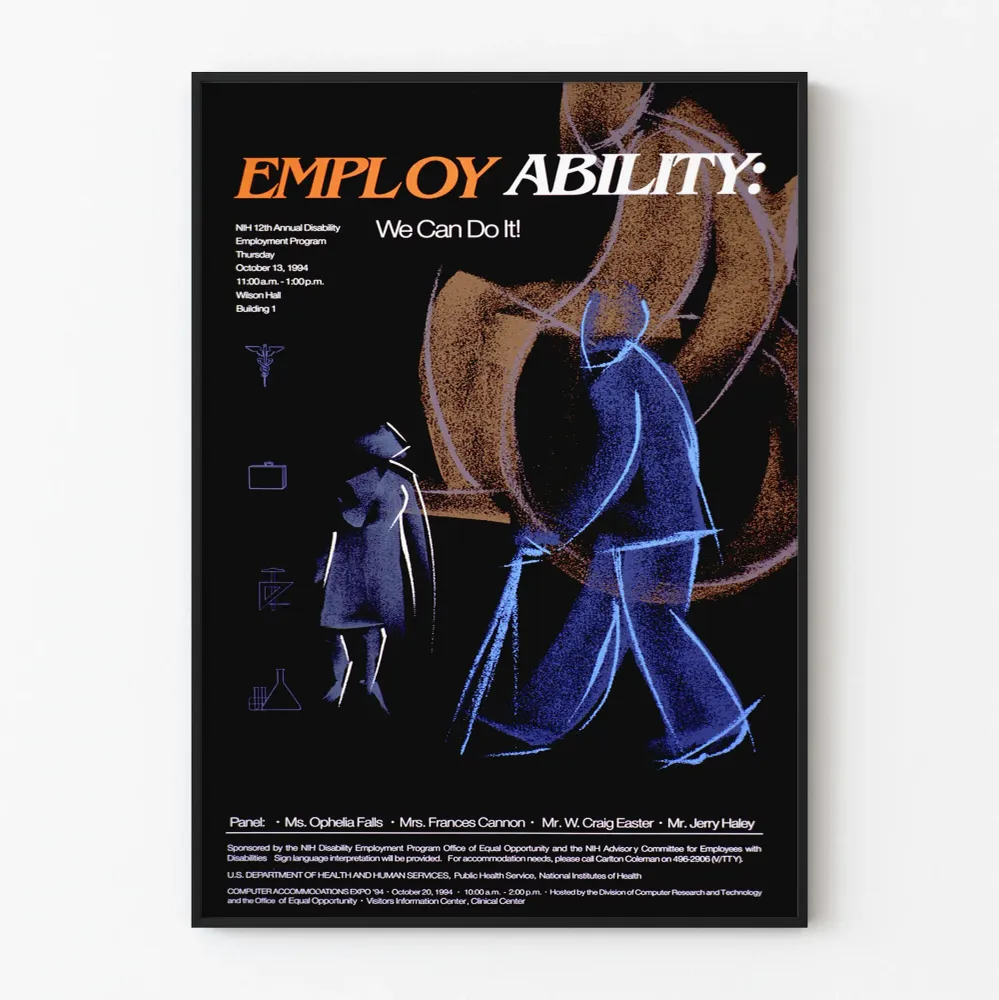 Affiche Employ Ability : We Can Do It – Poster de sensibilisation à l'emploi des personnes en situation de handicap Artem...