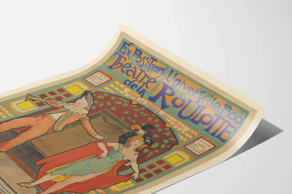 Affiche Exposition Universelle 1900 Théâtre de la Roulotte Artem Legrand