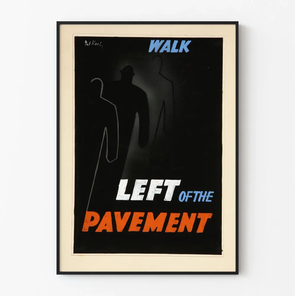 Affiche graphique Walk Left Pavement Artem Legrand