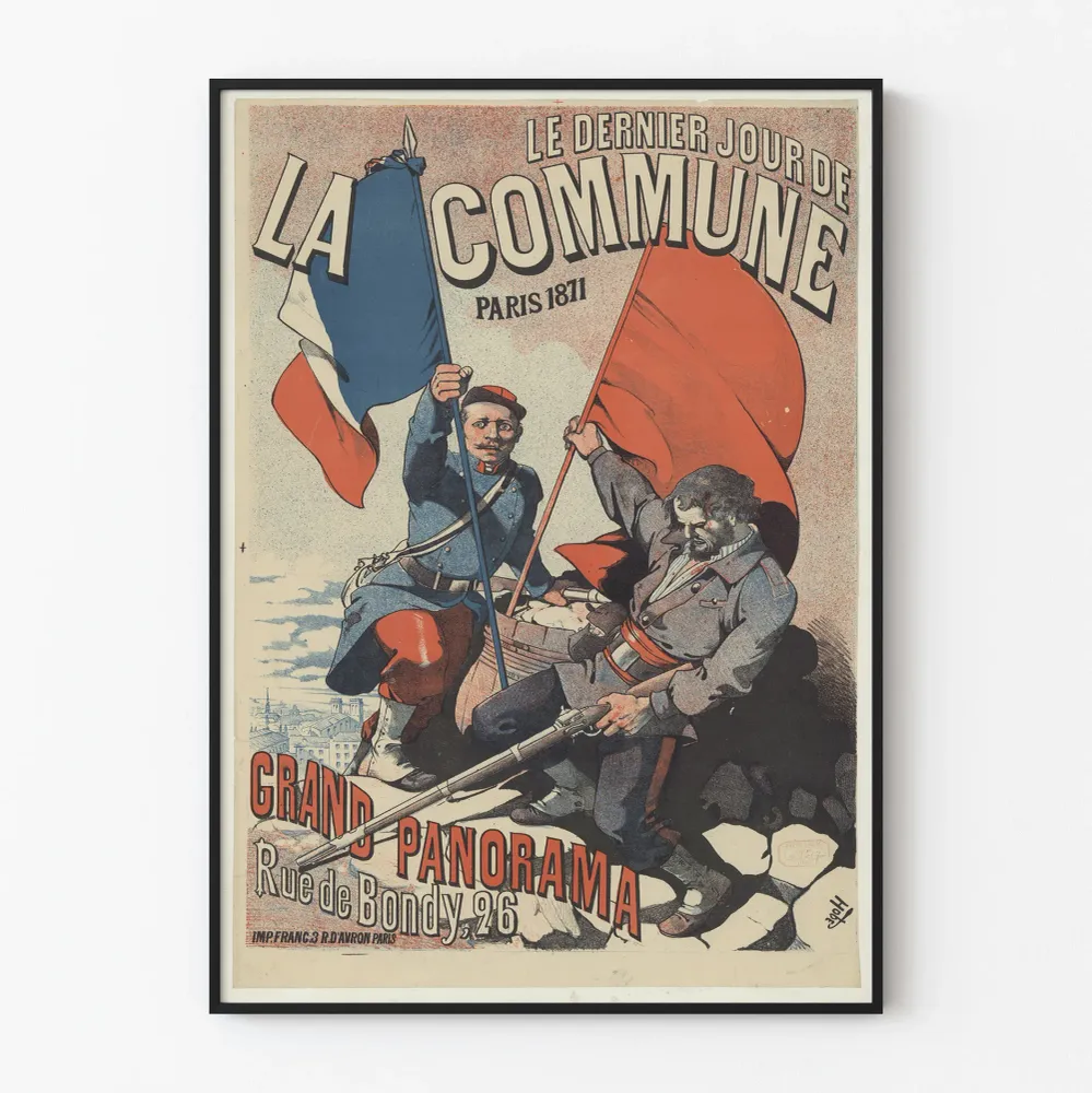Affiche Historique Le Dernier Jour de la Commune Paris 1871 Artem Legrand