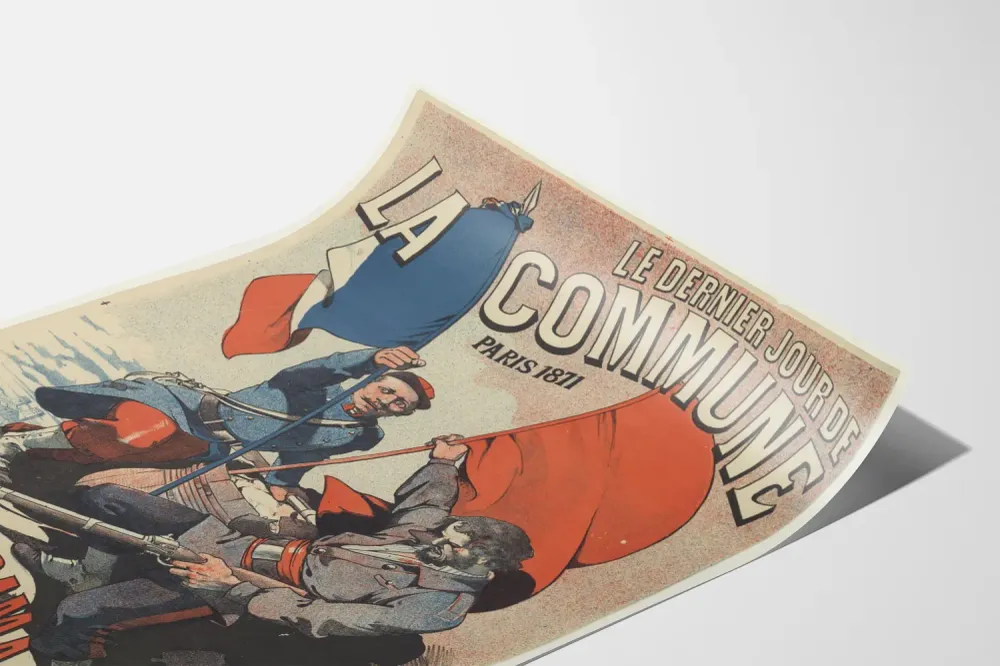 Affiche Historique Le Dernier Jour de la Commune Paris 1871 Artem Legrand