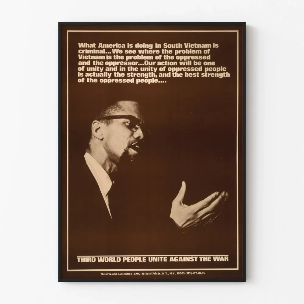 Affiche de lutte contre la guerre du Vietnam - Déclaration engagée Artem Legrand