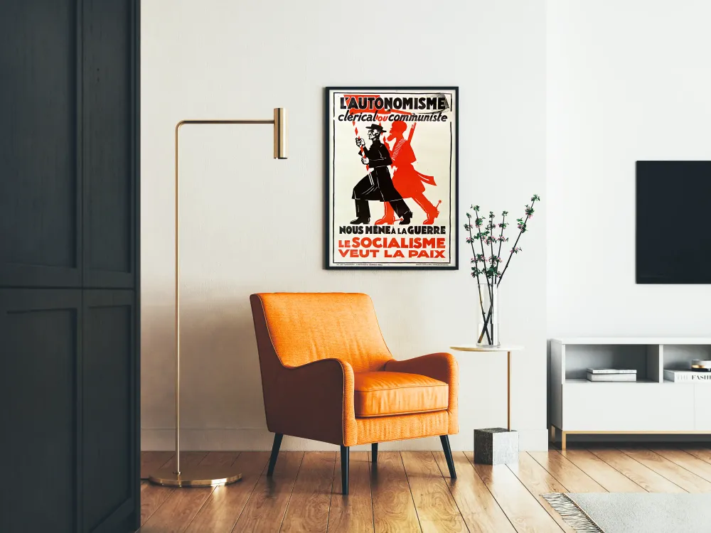 Affiche murale L'Autonomisme et le Socialisme pour décoration vintage Artem Legrand