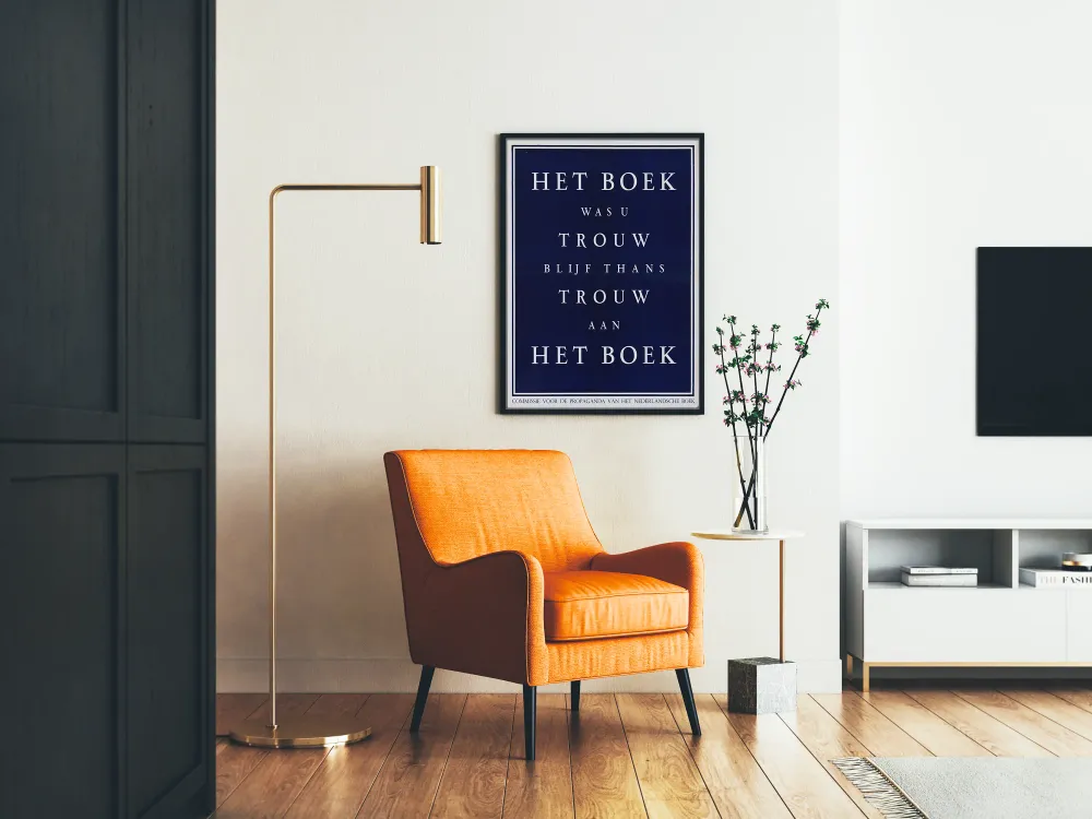 Affiche murale vintage hollandaise sur la fidélité au livre Artem Legrand