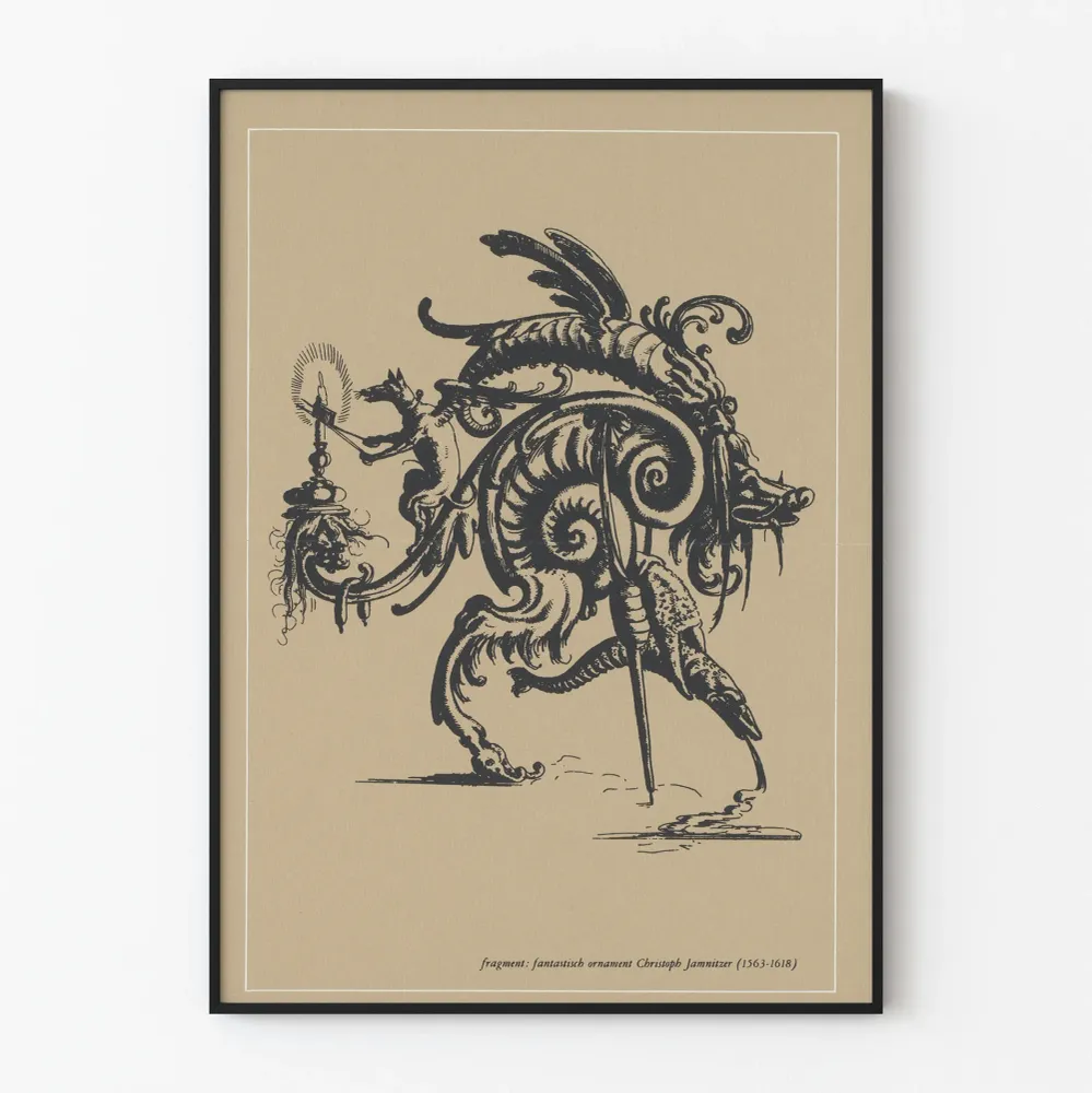 Affiche Ornement Fantastique Christoph Jamnitzer Artem Legrand